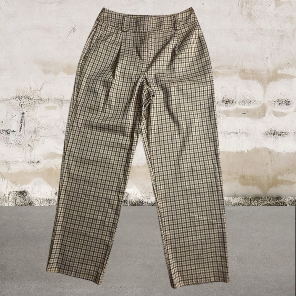 Primark Women's Tan Striped Chinos Classic Style Size 6